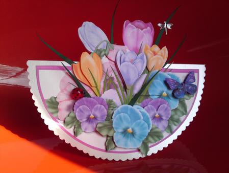 Mother's Day Spring Flower Wobble Card by Cynthia Massey