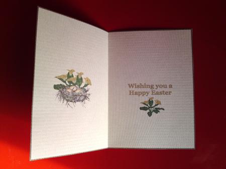 Floral Easter Cardmaking Insert by Cynthia Massey