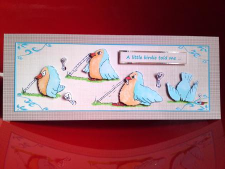 Little Birdie Winner Congratulations by Cynthia Massey