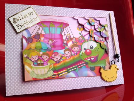 Roller Coaster Stacker Card by Cynthia Massey