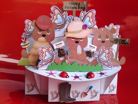 Garden Bears Shelf Card Kit by Cynthia Massey