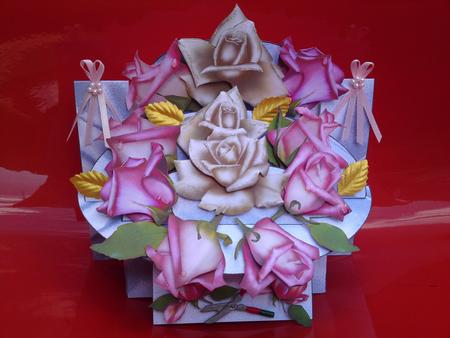 Beautiful Roses Shelf Card Kit by Cynthia Massey