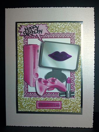 It's Girls Stuff Pink Lippy/tv Accessories A4 by Cynthia Massey