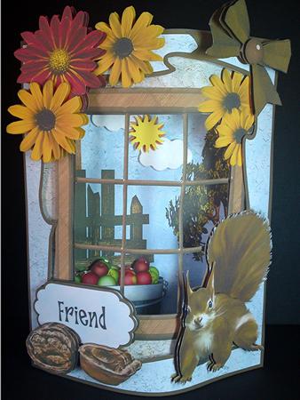 Beau Fronts 3D Card Kit - Autumn Visitor by Cynthia Massey