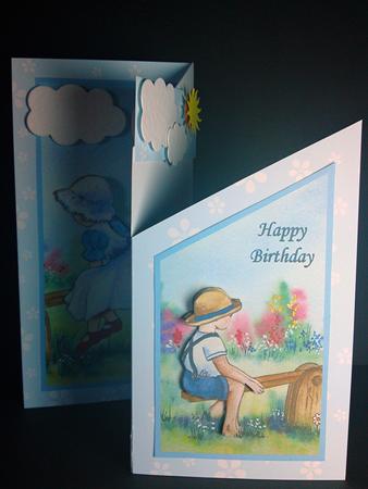 See Saw Fun Cascade Card by Cynthia Massey