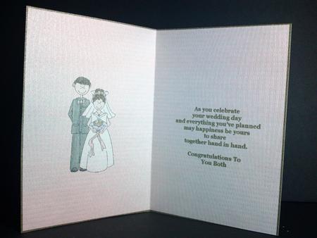 Bride & Groom Wedding Day Insert by Cynthia Massey