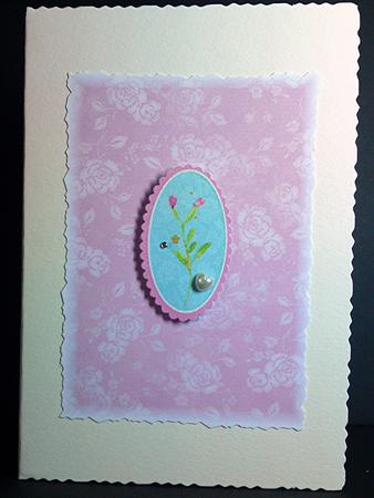 Rustic Rose Background Paper in Rose by Cynthia Massey