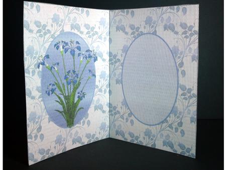 Blue Floral Insert by Cynthia Massey