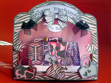 3D Diva Single Window Pop Up Card N Envelope by Cynthia Massey
