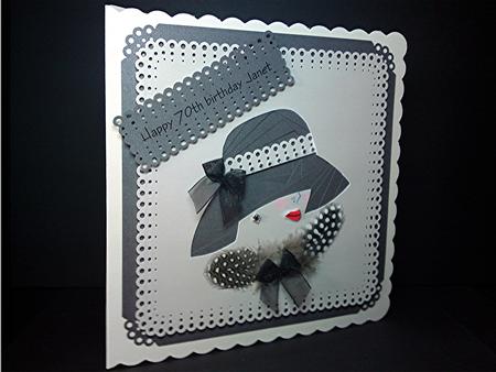 Lady with Black Hat by Cynthia Massey