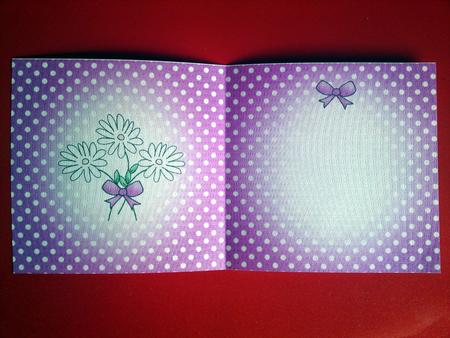 Pretty Polka Dots Square Portrait Card Insert by Cynthia Massey
