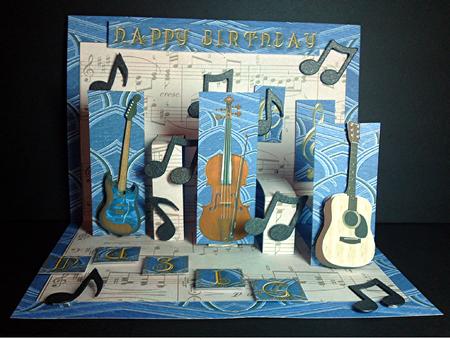 Music Staircase Card Kit by Cynthia Massey