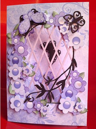 Swirly Butterflies - Trellis Card Kit by Cynthia Massey