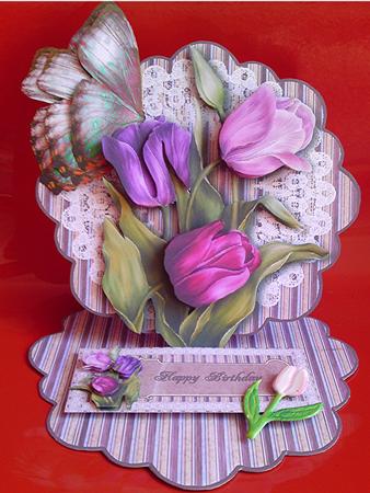 Two Lips - Scallop Flower Easel Kit by Cynthia Massey