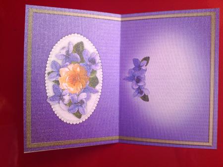 Flowers & Pearls Landscape Insert by Cynthia Massey