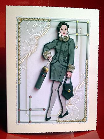 Flirty Frocks in Honey Decoupage by Cynthia Massey