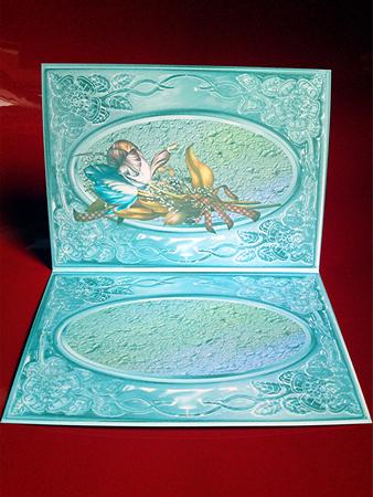Special Wishes Flowers in Rose Decorated Glass Frame Insert by Cynthia Massey