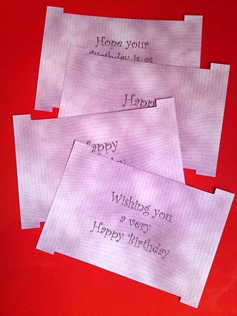 Inserts for Slide-inside Kit - Birthday by Cynthia Massey