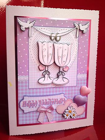 Anniversary Toast Decoupage by Cynthia Massey