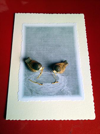 Empty Nest Natural A4 Backing Paper by Cynthia Massey