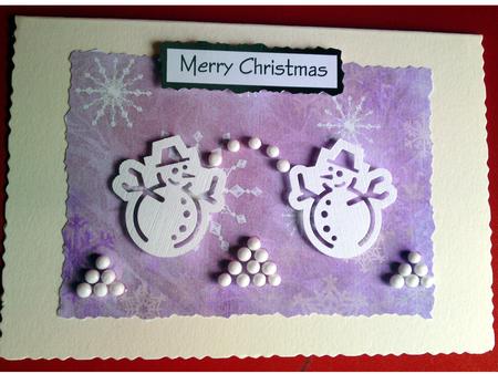 Watercolour Snowflake Background 5 by Cynthia Massey