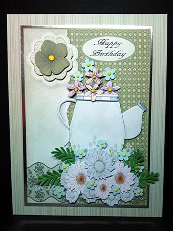 Vase of Flowers 3 Occasions by Cynthia Massey