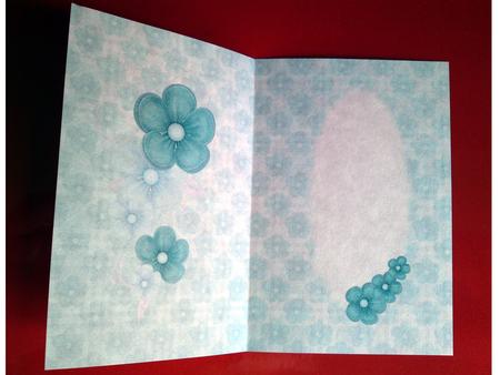 Green Posy Book Insert by Cynthia Massey