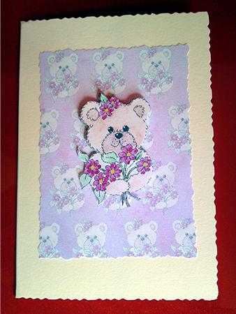 Cute Bear Vellum by Cynthia Massey