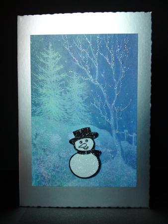 Frosty Trees Background 3 by Cynthia Massey