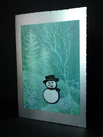 Frosty Trees Background 4 by Cynthia Massey