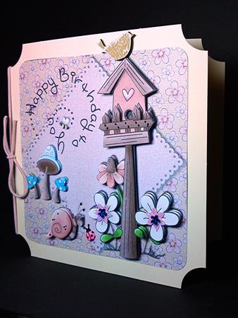 Happy Birthday Birdhouse by Cynthia Massey