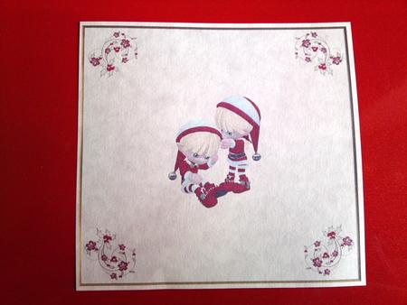 Christmas Holly approx: 8x8ins Insert by Cynthia Massey