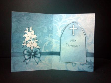 First Communion Metallic Matching Insert 5 x 7 Portrait by Cynthia Massey