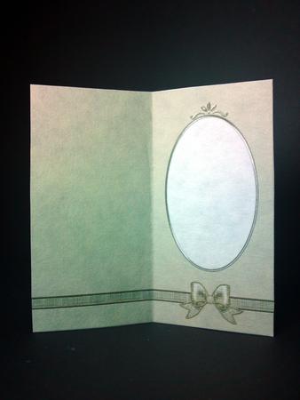 'metallic' Dl Fancy Bow Card Fronts or Insert by Cynthia Massey