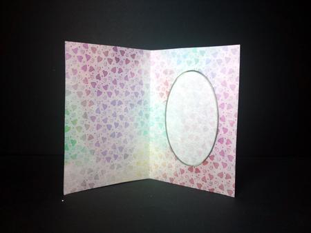 Pretty Hearts Card Front or Insert by Cynthia Massey