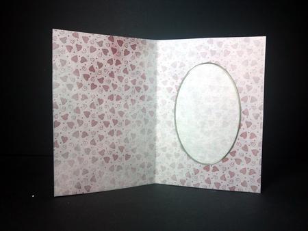 Pretty Hearts Card Front or Insert by Cynthia Massey