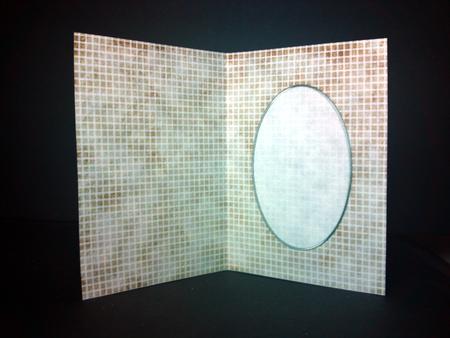 Men's Grunge Grid A5 Card Front or Insert by Cynthia Massey