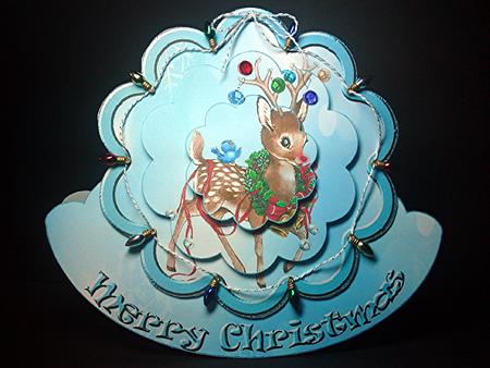 Reindeer Wobble Card Kit by Cynthia Massey