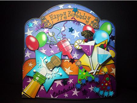 3D Let's Celebrate! Pop Out Card Kit by Cynthia Massey