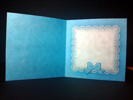 Square Pearls and Lace Card Front or Insert by Cynthia Massey