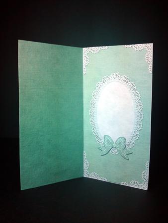 Dl Pearls and Lace Card Front or Insert by Cynthia Massey