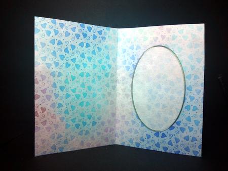 Pretty Hearts Card Front or Insert by Cynthia Massey