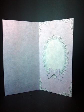 Dl Pearls and Lace Card Front or Insert by Cynthia Massey
