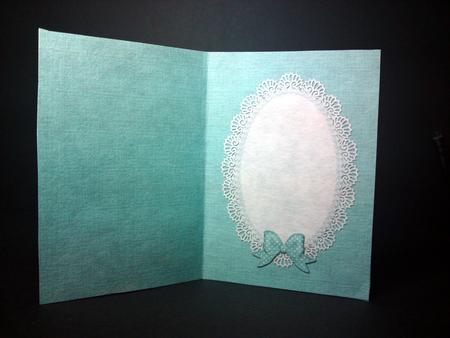 A5 Pearls and Lace Card Front or Insert by Cynthia Massey