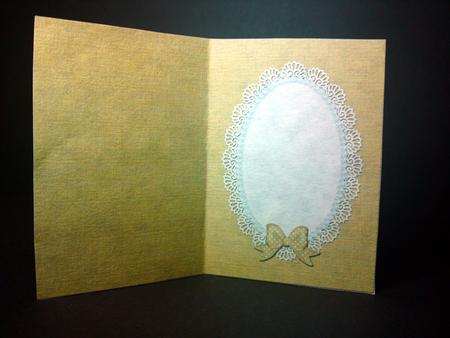 A5 Pearls and Lace Card Front or Insert by Cynthia Massey