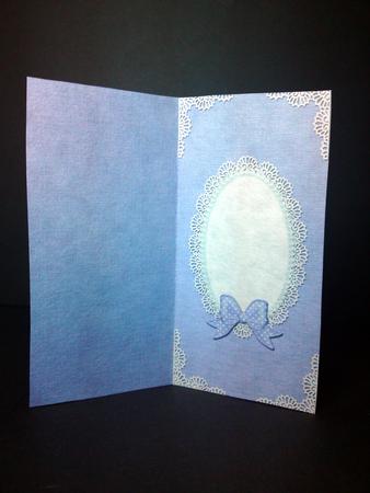 Dl Pearls and Lace Card Front or Insert by Cynthia Massey