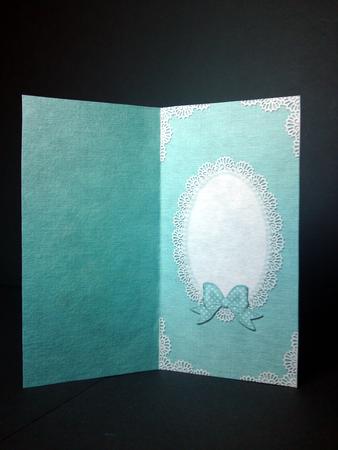 Dl Pearls and Lace Card Front or Insert by Cynthia Massey