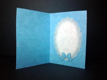 A5 Pearls and Lace Card Front or Insert by Cynthia Massey