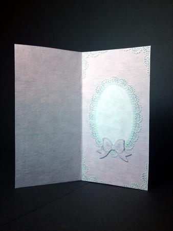 Dl Pearls and Lace Card Front or Insert by Cynthia Massey