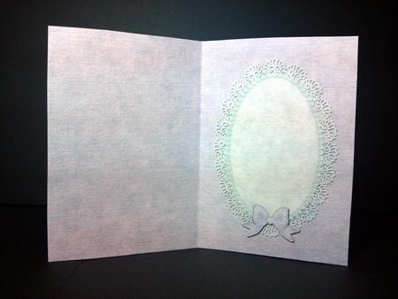 A5 Pearls and Lace Card Front or Insert by Cynthia Massey